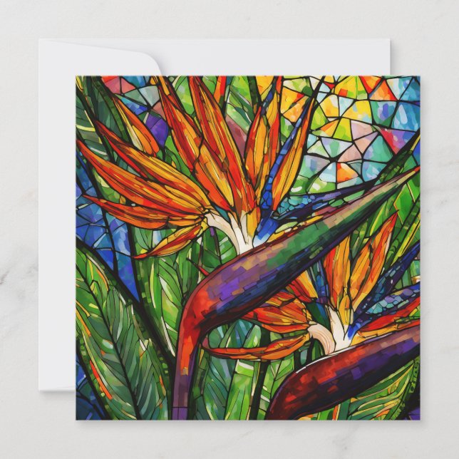 Hawaiian aloha art card blank back (Front)