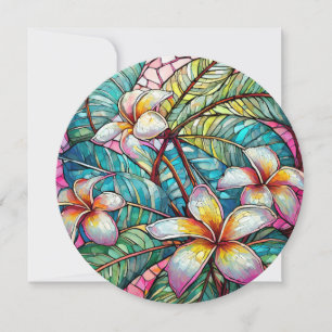 Hawaiian aloha art card blank back