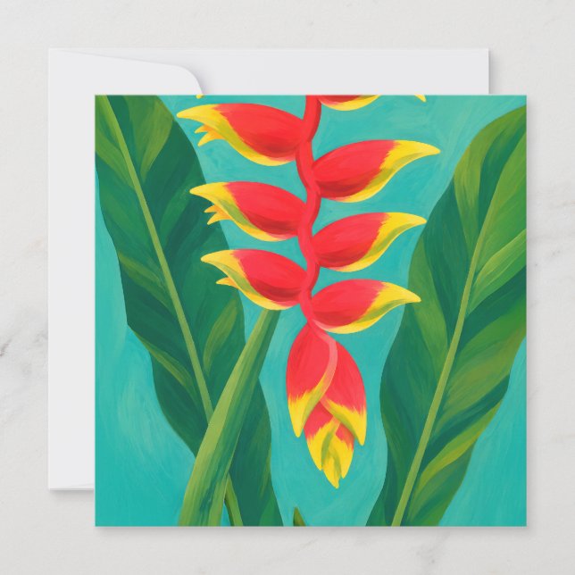 Hawaiian aloha art card blank back (Front)