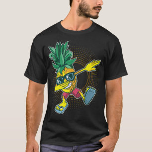 Hawaiian Aloha Beaches Dabbing Pineapple Sungla T-Shirt