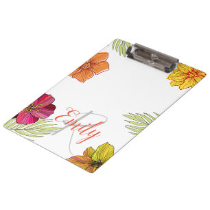 Hawaiian Aloha Floral Clipboard