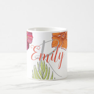 Hawaiian Aloha Floral Coffee Mug