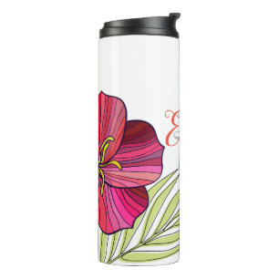 Hawaiian Aloha Floral Thermal Tumbler