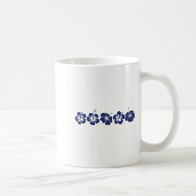 Hawaiian Aloha Hibiscus Flower Hawaii Surfer Vinta Coffee Mug (Right)