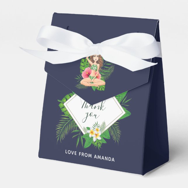 Hawaiian Aloha Luau Party Guest Favour Box (Front Side)