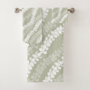 Hawaiian Aloha print Tropical Pattern Bath Towel Set