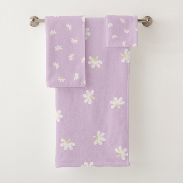 Hawaiian Aloha print Tropical Pattern Bath Towel Set (Insitu)