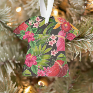 Hawaiian Aloha Shirt Christmas Ornament