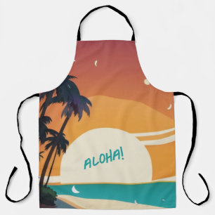 Hawaiian/Aloha/Tropical/beach Apron