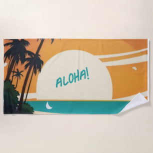 Hawaiian/Aloha/Tropical/beach Beach Towel