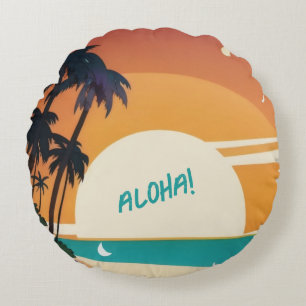 Hawaiian/Aloha/Tropical/beach Round Cushion