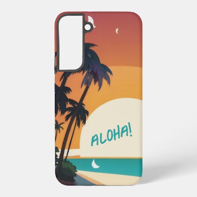 Hawaiian/Aloha/Tropical/beach Samsung Galaxy S22+ Case (Back)
