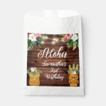 Hawaiian Aloha Tropical Birthday Luau Party