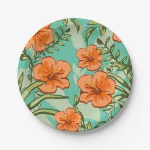 HAWAIIAN ART PAPER PLATE