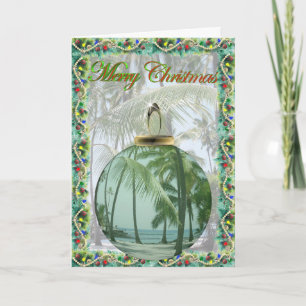 Hawaiian Beach Christmas Card