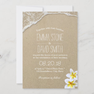 Hawaiian Beach Destination Wedding Invitations