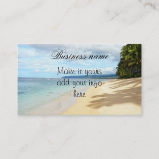 Hawaiian beach scenes Business Card