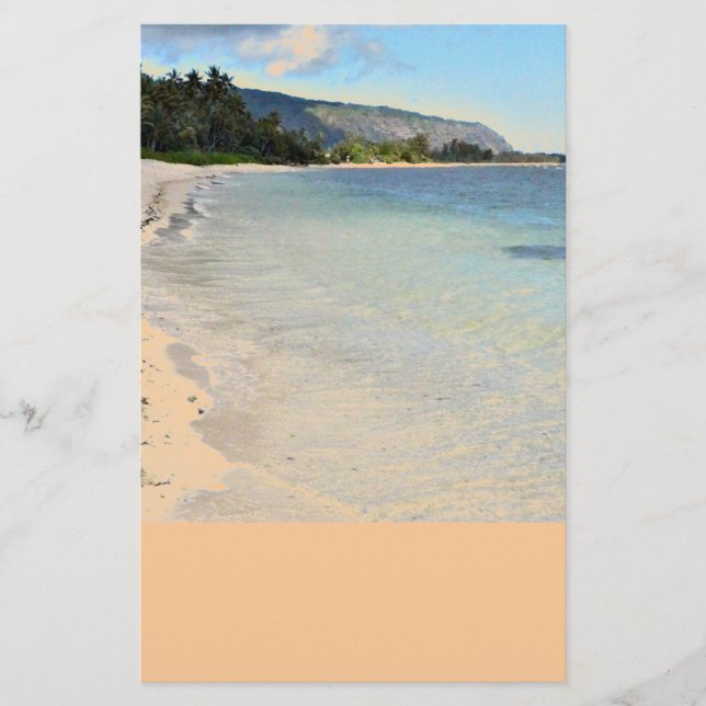 Hawaiian Beach Stationery (Front)
