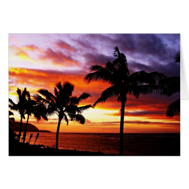 Hawaiian Beach Sunset (Front Horizontal)