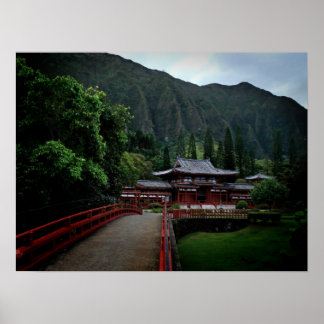 Hawaiian Buddhist Temple Poster