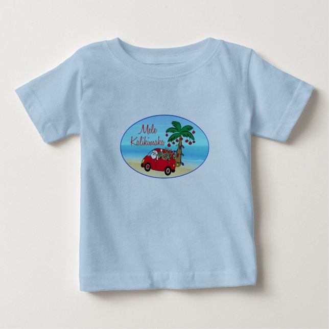 Hawaiian Christmas Baby T-Shirt (Front)
