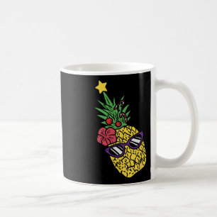 Hawaiian Christmas In July Pineapple Mele Kalikima Coffee Mug