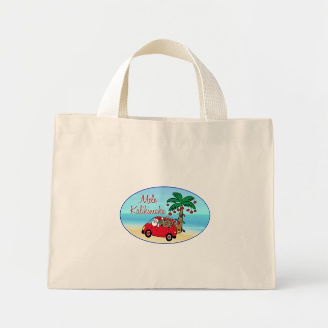 Hawaiian Christmas Mini Tote Bag (Front)