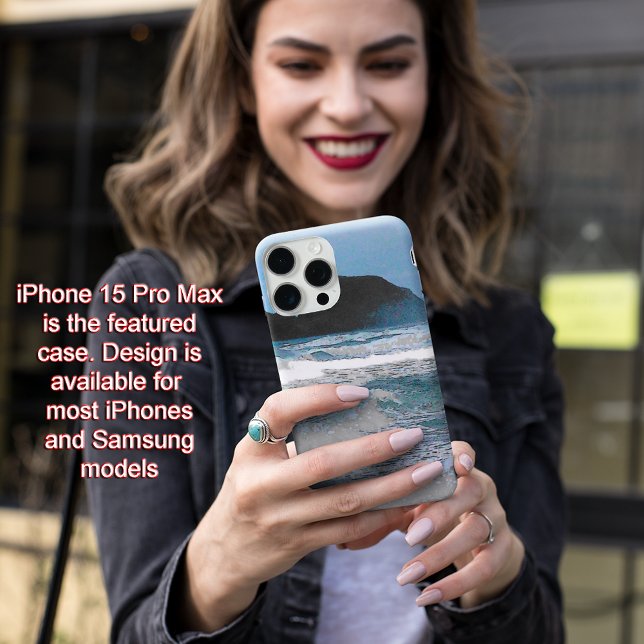 Hawaiian Coastal Island Ocean Tropical Paradise Case-Mate iPhone Case (Hawaiian Coast Blue Sky Case-Mate iPhone Case)