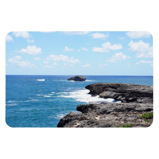 Hawaiian Coastal View Photo Magnet (Horizontal)