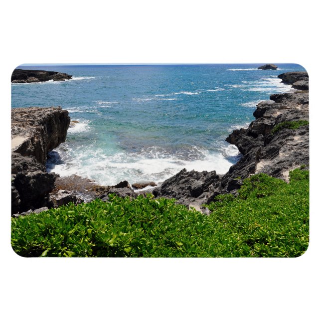 Hawaiian Coastal View Photo Magnet (Horizontal)