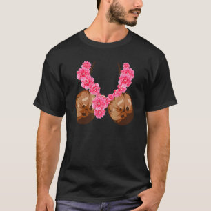 Hawaiian Coconut Bra Cool Halloween Flowery T-Shirt