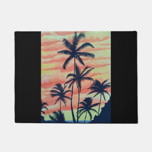 Hawaiian Coconut Palms Doormat