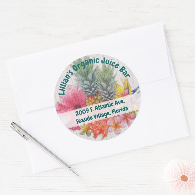 Hawaiian Collection Custom Business Address Labels (Envelope)