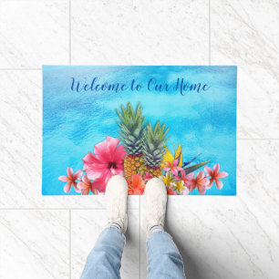 Hawaiian Collection Welcome to our Home Doormat