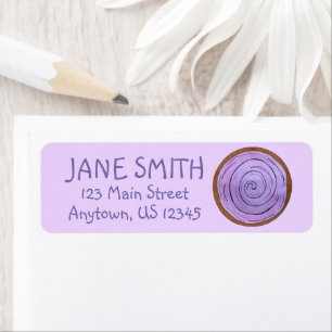Hawaiian Cuisine Ahi Tuna Poké Bowl Hawaii Food Return Address Label