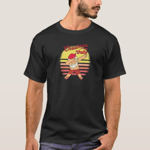 Hawaiian Dabbing Santa Christmas In July Summer Ce T-Shirt