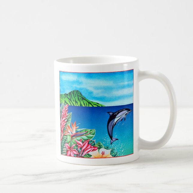 Hawaiian Dolphin Coffee Mug (Right)