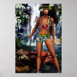 Hawaiian Dragon Goddess Poster