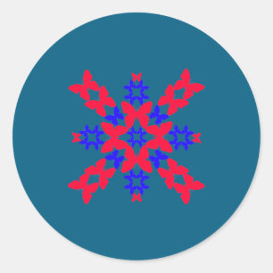 Hawaiian easter classic round sticker