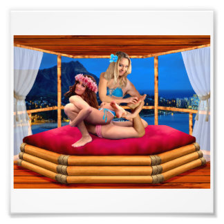 HAWAIIAN FANTASY WRESTLING PHOTO PRINT