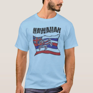Hawaiian Flag Blue Shirt