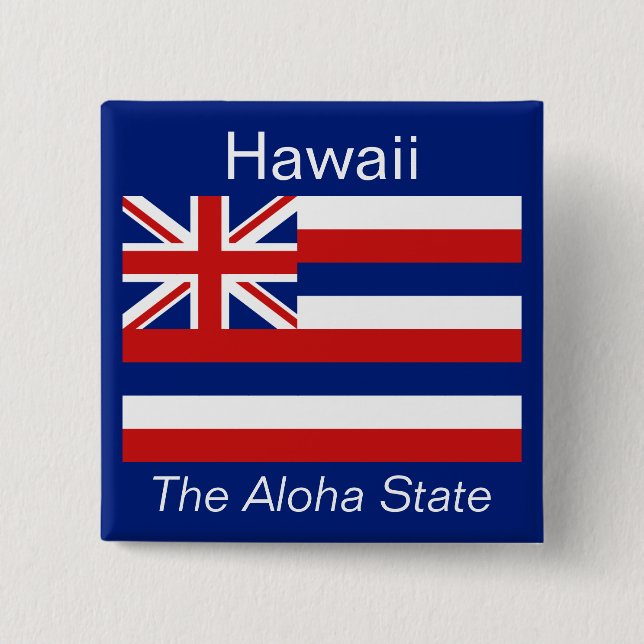 Hawaiian Flag Button (Front)