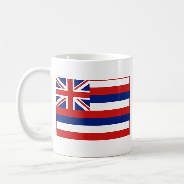 Hawaiian Flag + Map Mug (Left)
