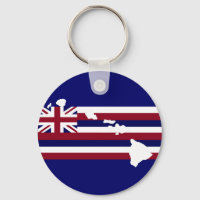 Hawaiian flag n islands Key chain