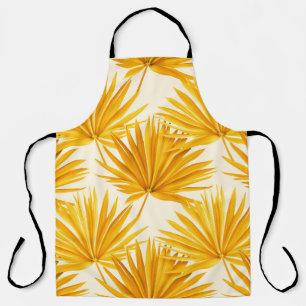 Hawaiian Flair: Colourful Palm Leaves Apron