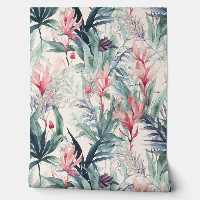 Hawaiian Flame Lily Wallpaper (Unrolling)