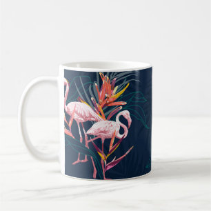 Hawaiian Flamingo: Tropical Vintage Artwork Coffee Mug