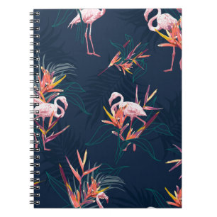 Hawaiian Flamingo: Tropical Vintage Artwork Notebook