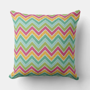"Hawaiian Floral Outdoor Pillow" Ziz Zag Outdoor Cushion