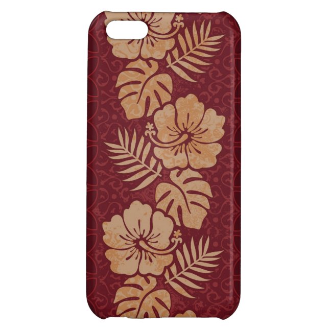 Hawaiian Floral Pattern iPhone Case (Back)